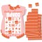 Big Dot of Happiness Pink and Orange Wavy Baby Shower Bingo Cards and Markers, Pink Retro-Themed Party Activity, Picture Bingo Game - Set of 18